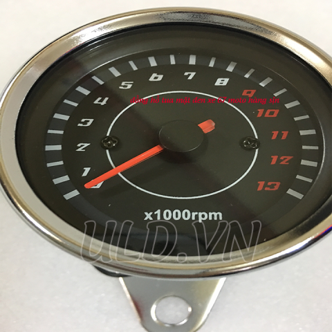 đồng hồ tua mặt đen gắn xe moto 67| phụ tùng xe máy