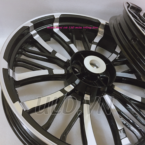 mâm kuni ext 150 màu trắng đen hàng sịn|phụ tùng xe máy