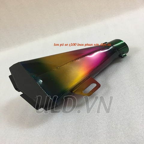 lon pô xe z 1000 inox phun sơn điện tử 7 màu |phụ tùng xe máy