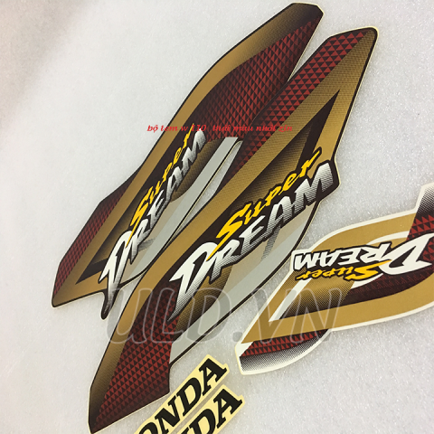 tem super dream_ đời đầu zin|tem trang trí xe gắn máy