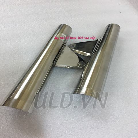 PÁT BẮT ĐÈN XE 67 INOX TAY THỎ