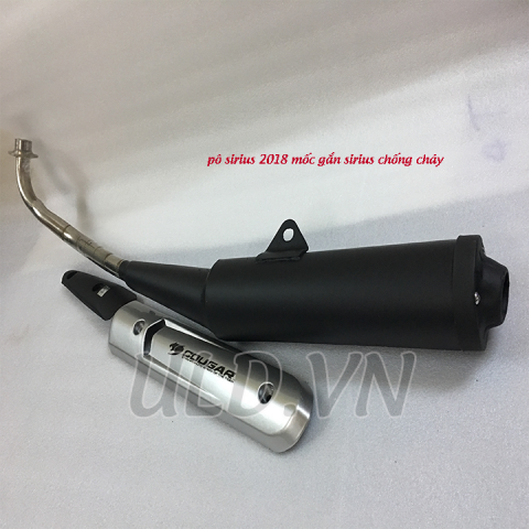 pô sirius 2018 sơn chống cháy mốc nổ gắn sirius |pô xe máy