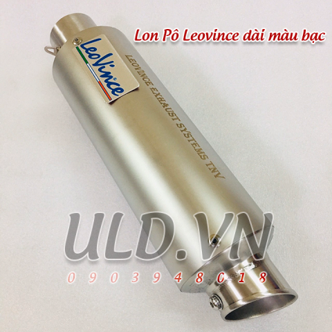 Lon Pô Leovince dài màu bạc