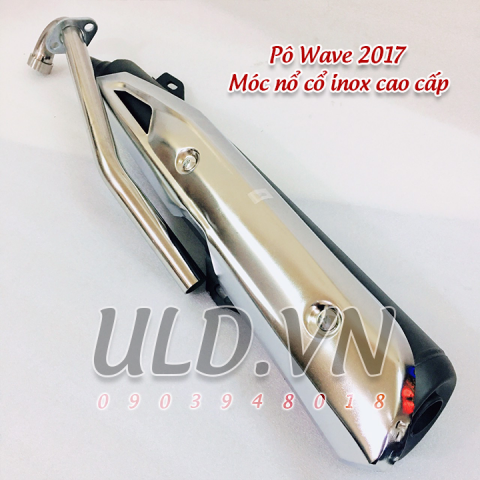Pô Wave 2017 mốc nổ cổ inox cao cấp
