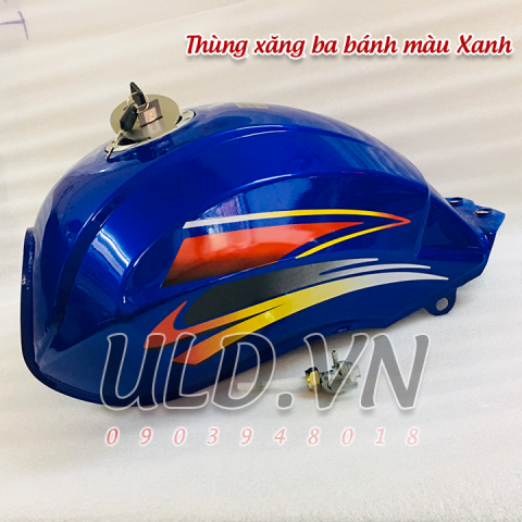 Thùng xăng ba bánh màu Xanh